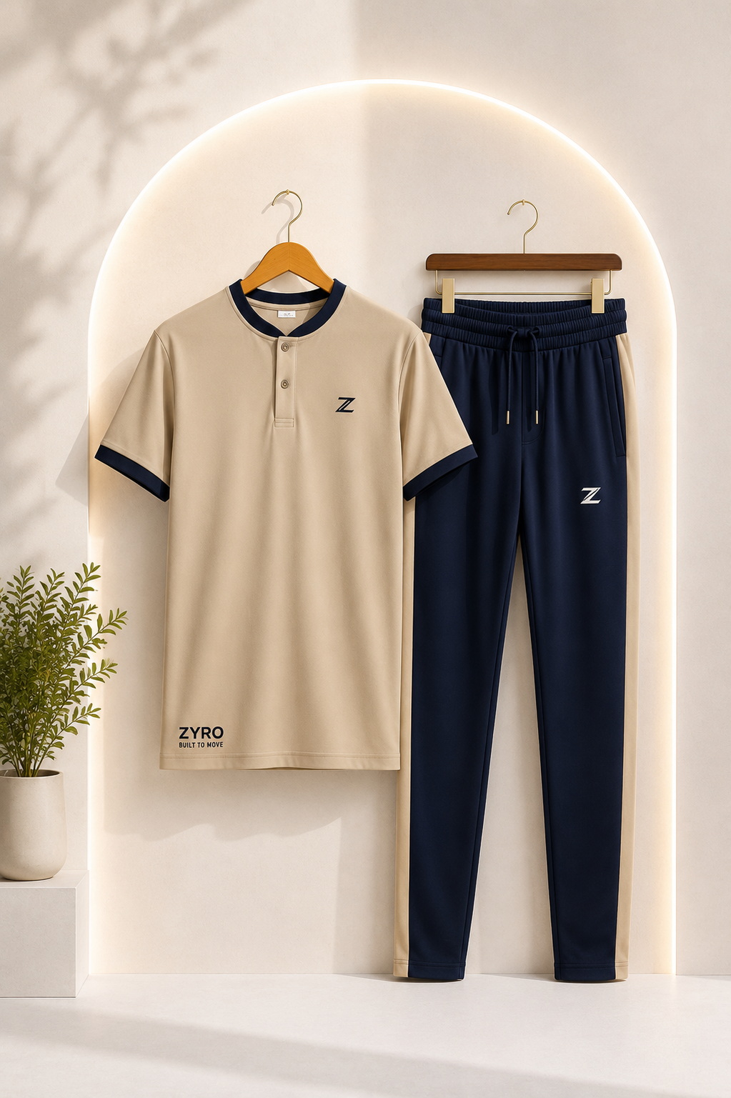 Men's 2Pcs Dry Fit Polo Shirt with Trouser | Modern Style Impress To Everyone (Limited Edition 2)